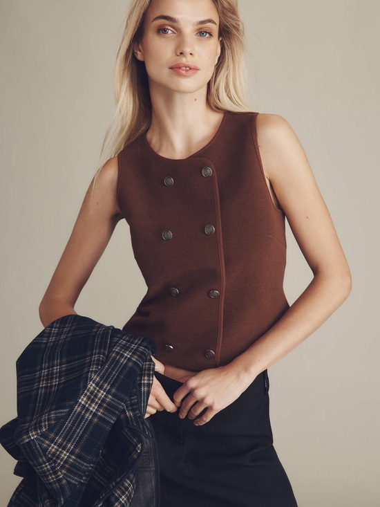Anthropologie Tops - Anthropologie - Dolan Left Coast Structured Vest - XS ✨